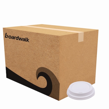 Boardwalk Deerfield Hot Cup Lids for 10oz - 20oz Cups, White, Plastic, PK1000 BWKDEERHLIDW